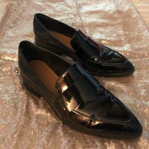 H&M Black Pointed Loafers
